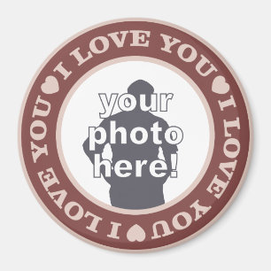 LIEBE mit dem benutzerdefinierten FOTO-Magnet Magnet