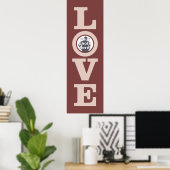 LIEBE mit dem eigenen FOTO-Poster Poster (Heimbüro)