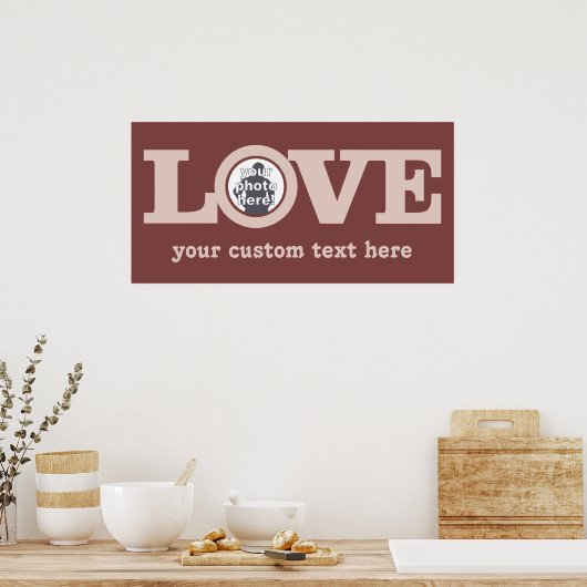 LIEBE mit dem eigenen FOTO-Poster Poster (Küche)