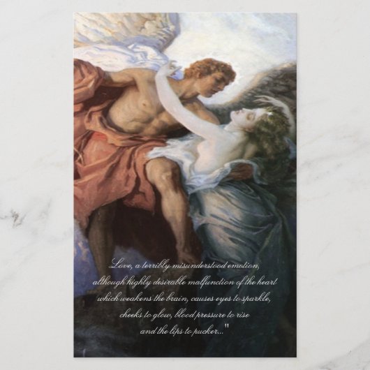 Liebe mit dem Engel Briefpapier (Vorderseite)