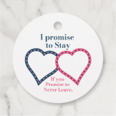 Liebe mit dem Gehirn Geschenkanhänger (Rückseite)