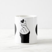 Liebe mit dem Handfinger Kaffeetasse (Mittel)