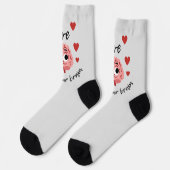 LIEBE MIT DEM HIRN SOCKEN (Linkes Detail)