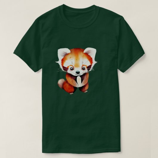 Liebe mit dem Kawai Roten Panda T-Shirt (Design vorne)