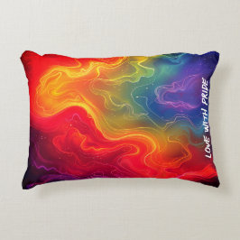 Liebe mit der Pride Digital Art Dekokissen