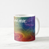 Liebe mit der Pride Digital Art Kaffeetasse (VorderseiteRechts)
