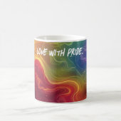 Liebe mit der Pride Digital Art Kaffeetasse (Mittel)