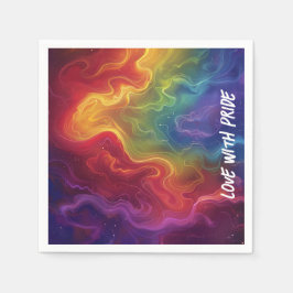 Liebe mit der Pride Digital Art Serviette
