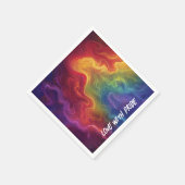 Liebe mit der Pride Digital Art Serviette (Ecke)