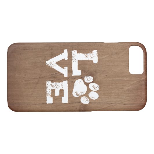 Liebe mit Dog Paw Print Case-Mate iPhone Hülle (Rückseite (Horizontal))