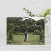 Liebe mit einer Drehung für das Diagramm ändern da Einladung (Stehend Vorderseite)