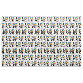 Liebe mit einer glücklichen Regenbogen-Flagge Stoff (Yard (91,4 cm))