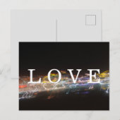 LIEBE mit elektrischen Leuchten Postkarte (Vorne/Hinten)