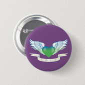 Liebe mit Flügeln Button (Vorne & Hinten)