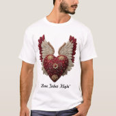 „Liebe mit Flügeln“ T-Shirt (Vorderseite)