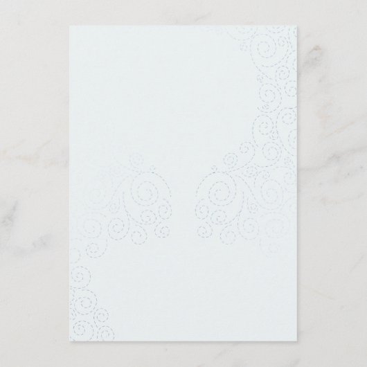 Liebe mit Handschrift Rosa Ballon Hochzeitsessen Menükarte (Rückseite)