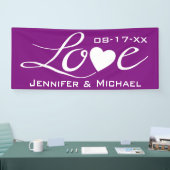 Liebe mit Herz Banner (Messe)