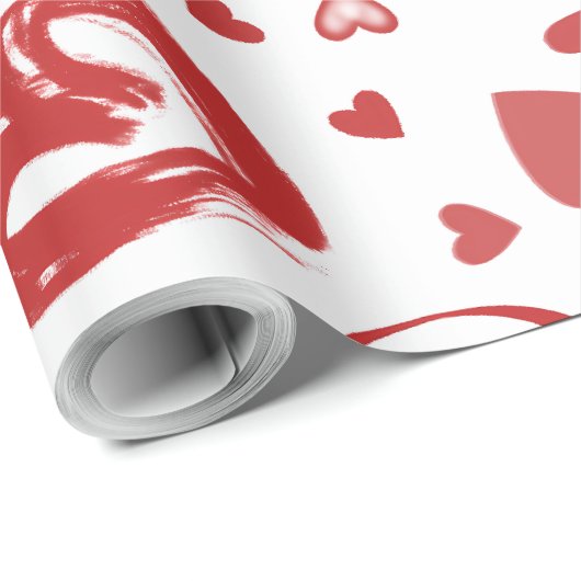 Liebe mit Herz Geschenkpapier (Rolleneckpunkt)