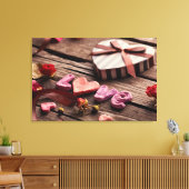 Liebe mit Herz Gestaltetem Valentinstag-Geschenk Leinwanddruck (Insitu (Wohnzimmer))