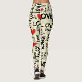 Liebe mit Herz Leggings (Rückseite)