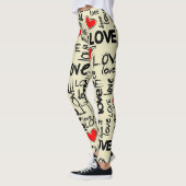 Liebe mit Herz Leggings (Links)