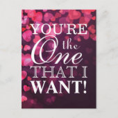 Liebe mit Herz Postkarte (Vorderseite)