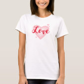 Liebe mit Herz T-Shirt (Vorderseite)