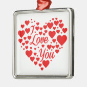 "LIEBE MIT HERZ** VALENTINE ORNAMENT AUS METALL (Links)