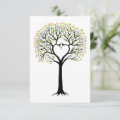 Liebe mit Herzzweigen, Vögeln und rotem Herz (Stehend Vorderseite)