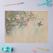 Liebe mit Hibiskus-Entkopplung | Gewebepapier Seidenpapier (Basteln)