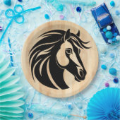 Liebe mit Holz Pappteller (Party)