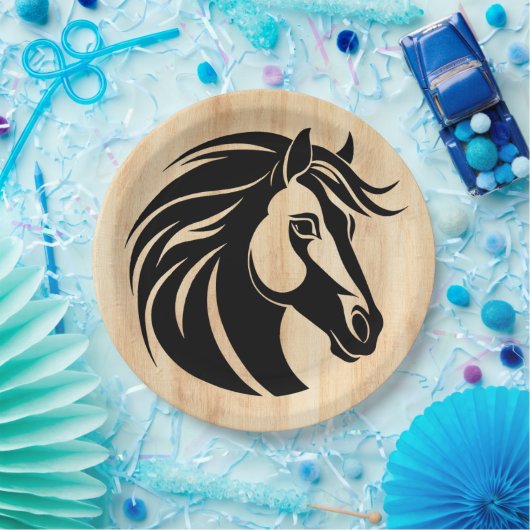 Liebe mit Holz Pappteller (Party)