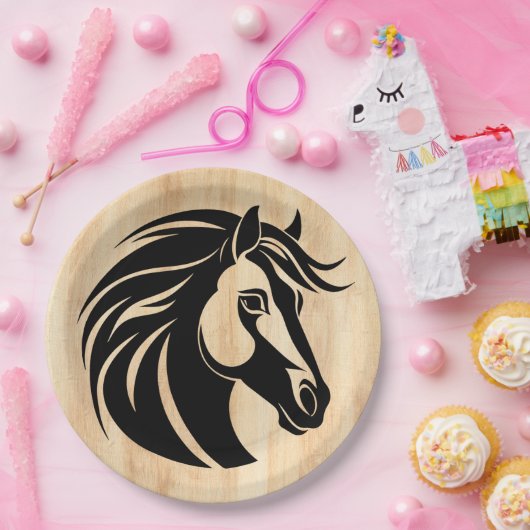 Liebe mit Holz Pappteller (Party)