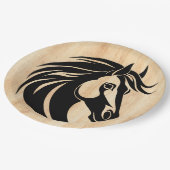 Liebe mit Holz Pappteller (Schrägansicht)