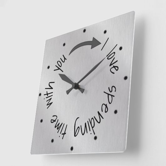 Liebe mit Ihrem Angebot Quadratische Wanduhr (Winkel)