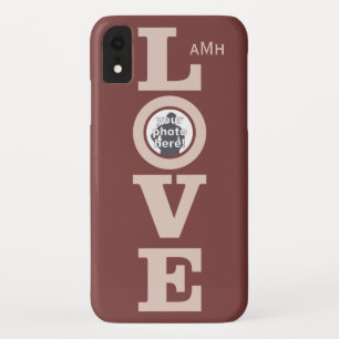 LIEBE mit IHREM FOTO benutzerdefinierte Monogramm- Case-Mate iPhone Hülle