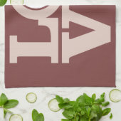 LIEBE mit IHREM FOTO Handtuch (Gefaltet)