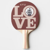 LIEBE mit IHREM FOTO-Pingpaddel Tischtennis Schläger (Rückseite)