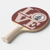 LIEBE mit IHREM FOTO-Pingpaddel Tischtennis Schläger (Vorderseite)