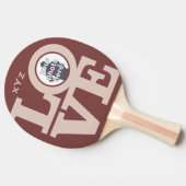LIEBE mit IHREM FOTO-Pingpaddel Tischtennis Schläger (Seitenansicht)