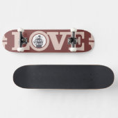 LIEBE mit IHREM FOTO-Skateboard Skateboard (Horizontal)