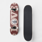LIEBE mit IHREM FOTO-Skateboard Skateboard (Vorderseite)