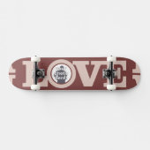 LIEBE mit IHREM FOTO-Skateboard Skateboard (Horizontal)