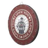 LIEBE mit IHREM kundenspezifischen Pfeilbrett des Dartscheibe (Vorderseite rechts)