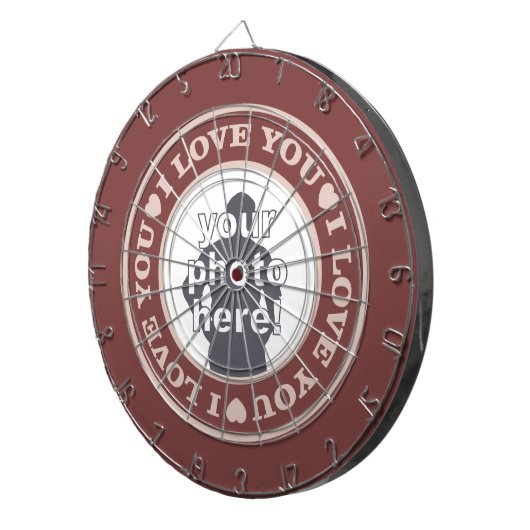 LIEBE mit IHREM kundenspezifischen Pfeilbrett des Dartscheibe (Vorderseite rechts)