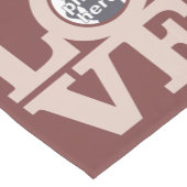 LIEBE mit IHREM kundenspezifischen Tabellenläufer Kurzer Tischläufer (Ecke)