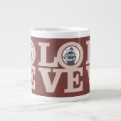LIEBE mit IHRER FOTO benutzerdefinierte Tasse (Vorderseite)