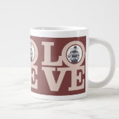 LIEBE mit IHRER FOTO benutzerdefinierte Tasse (Rechts)
