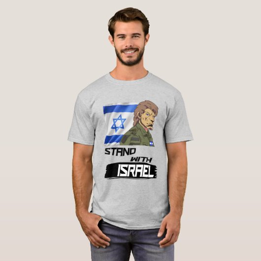 LIEBE MIT ISRAEL FLAG T-Shirt (Vorne ganz)