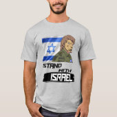 LIEBE MIT ISRAEL FLAG T-Shirt (Vorderseite)